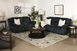 Jayne Power Console Loveseat In Brown