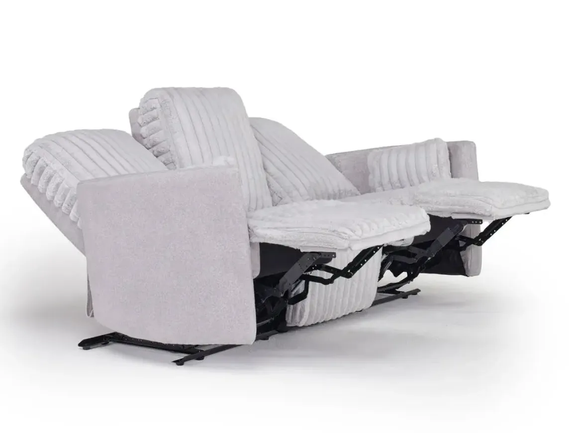 Jessica 2 Power Sofa & Loveseat In Presley Fog/Charlotte Mist