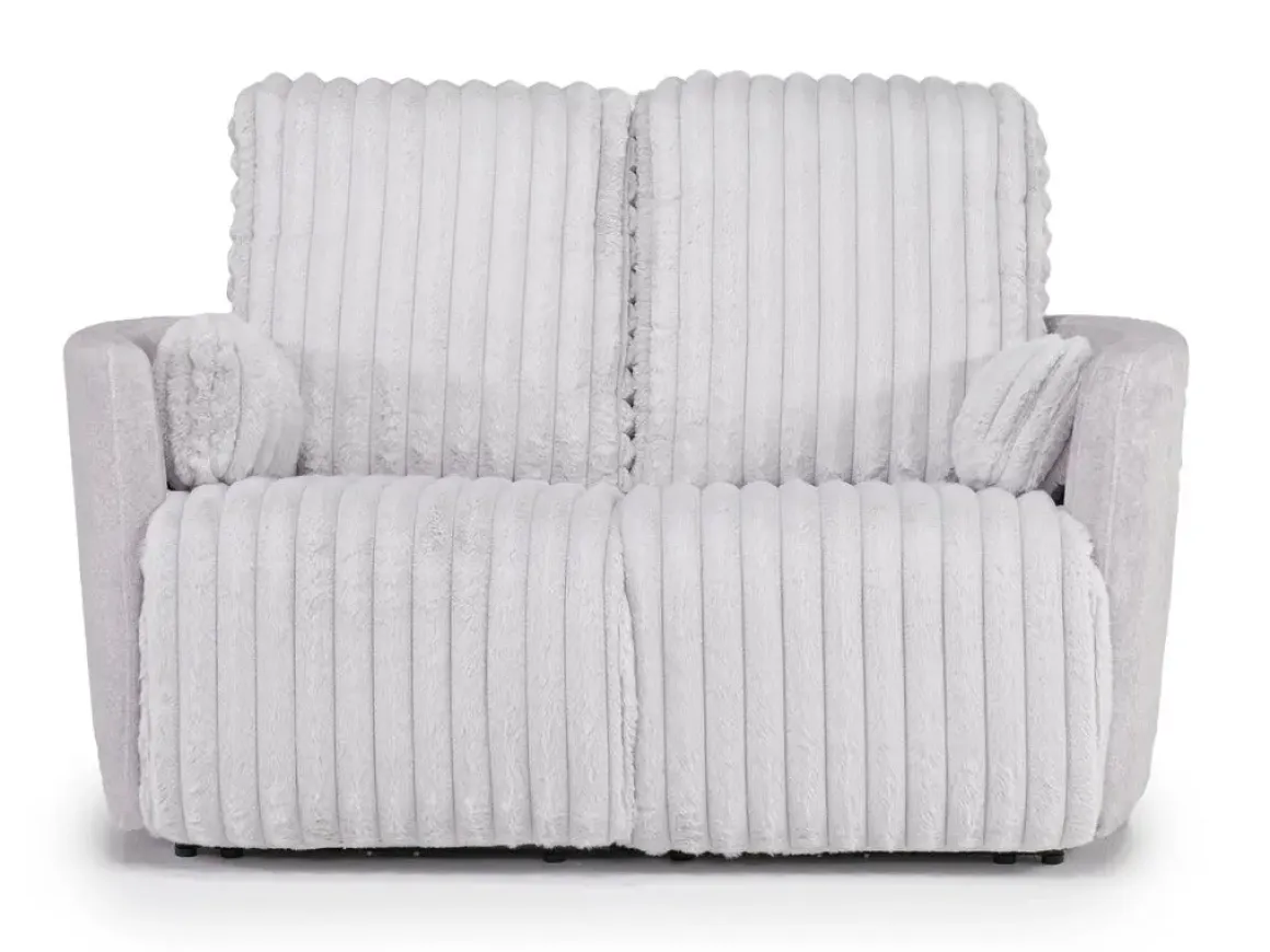 Jessica 2 Power Sofa & Loveseat In Presley Fog/Charlotte Mist