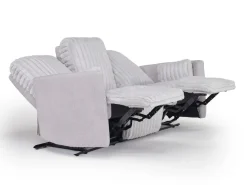 Jessica Reclining Sofa & Console Loveseat In Presley Fog/Charlotte Mist