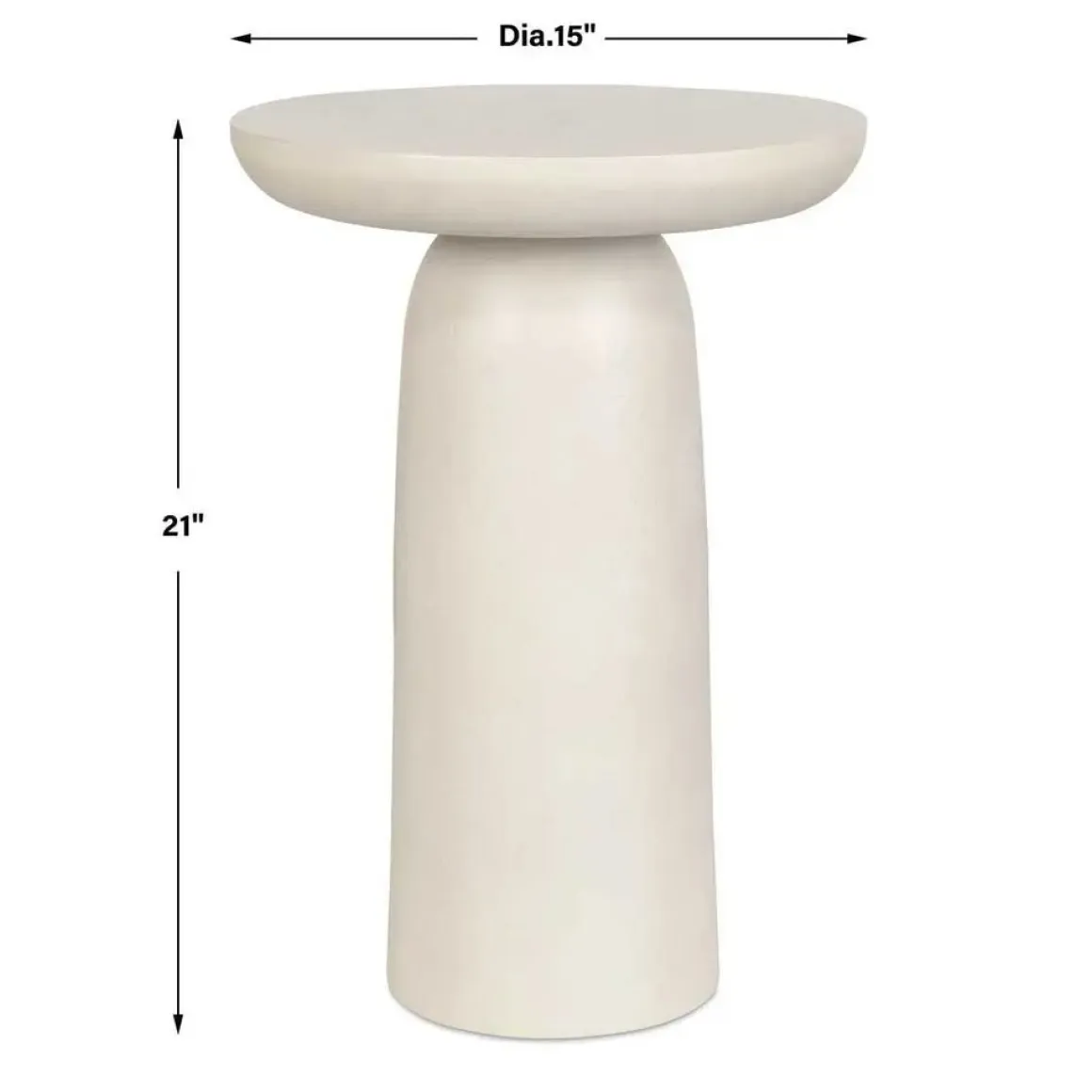 Joppa Outdoor Round Accent Table In Bronze