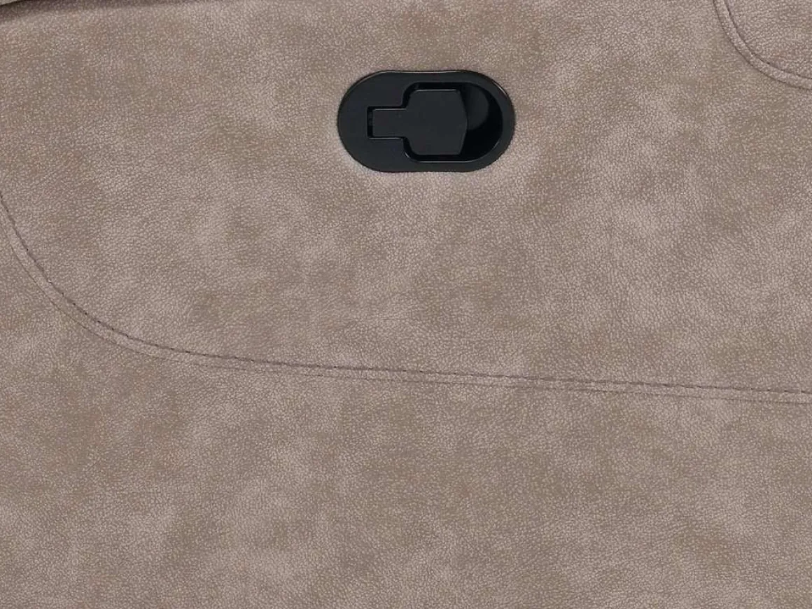 Kamari Reclining Console Loveseat In Gray