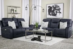 Kingston 3 Power Theater Console Loveseat W/ Immersive Sound In Canyon Ocean