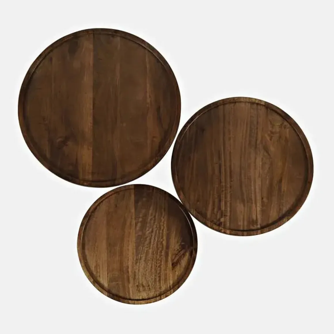 Knox Accent Nesting Tables In Chestnut, Set Of 3