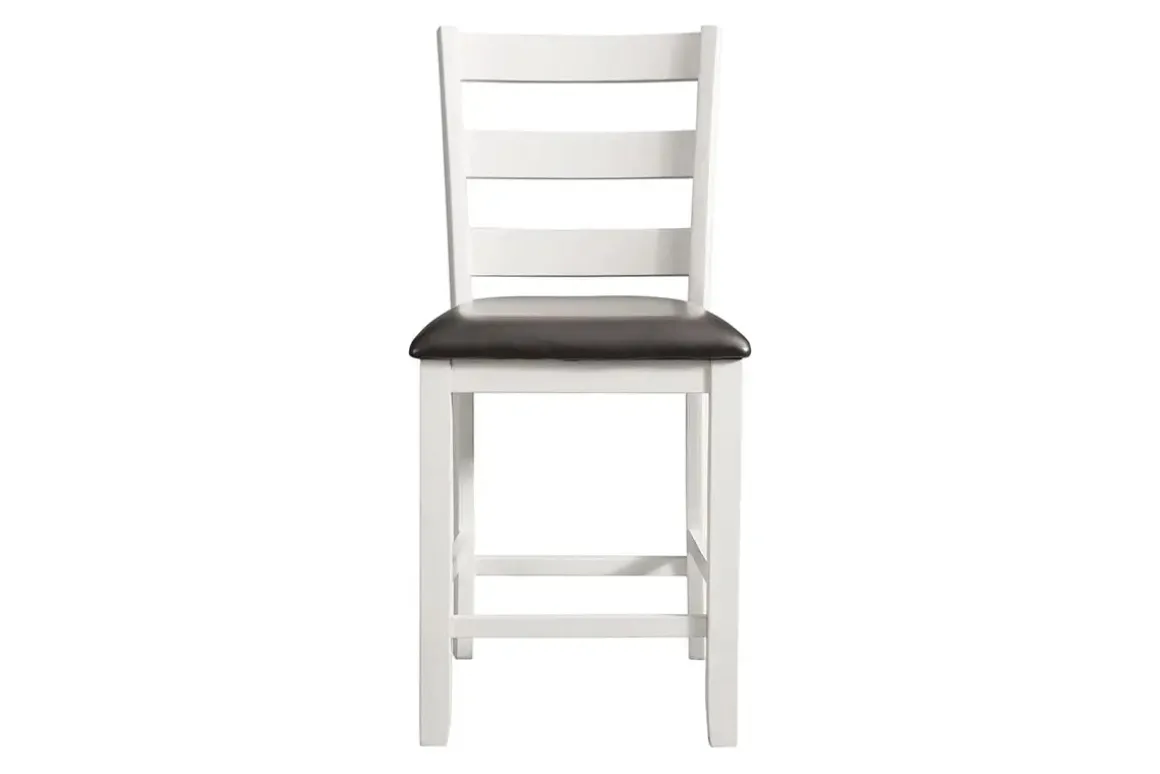 Kona Square Counter Height Dining Table & 4 Stools In Gray