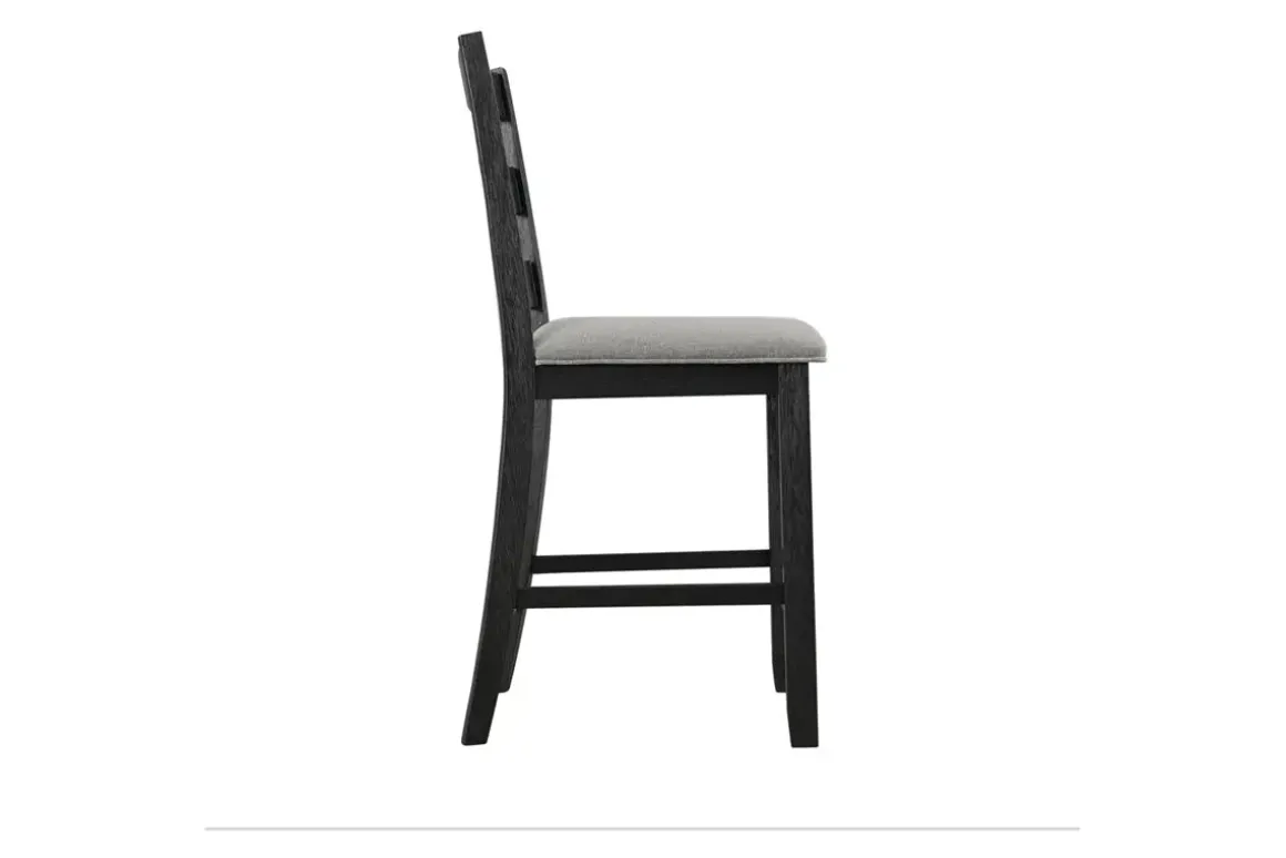 Kona Square Counter Height Dining Table & 4 Stools In Gray