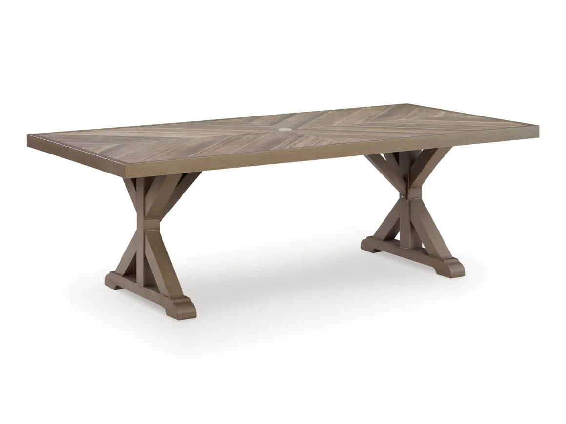 Laguna Heights Outdoor Dining Table & 4 Chairs In Beige