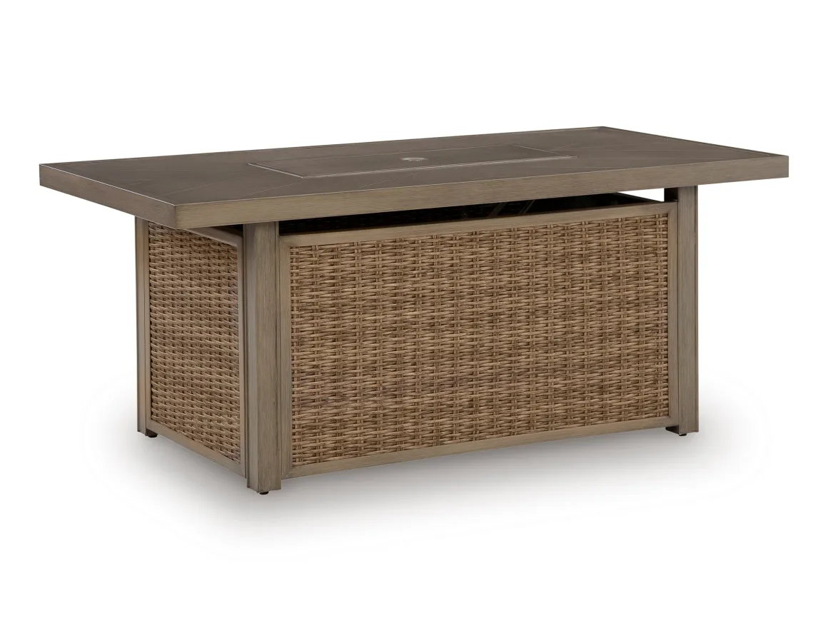 Laguna Heights Outdoor Firepit In Beige