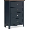 Landocken Chest In Brown/Blue
