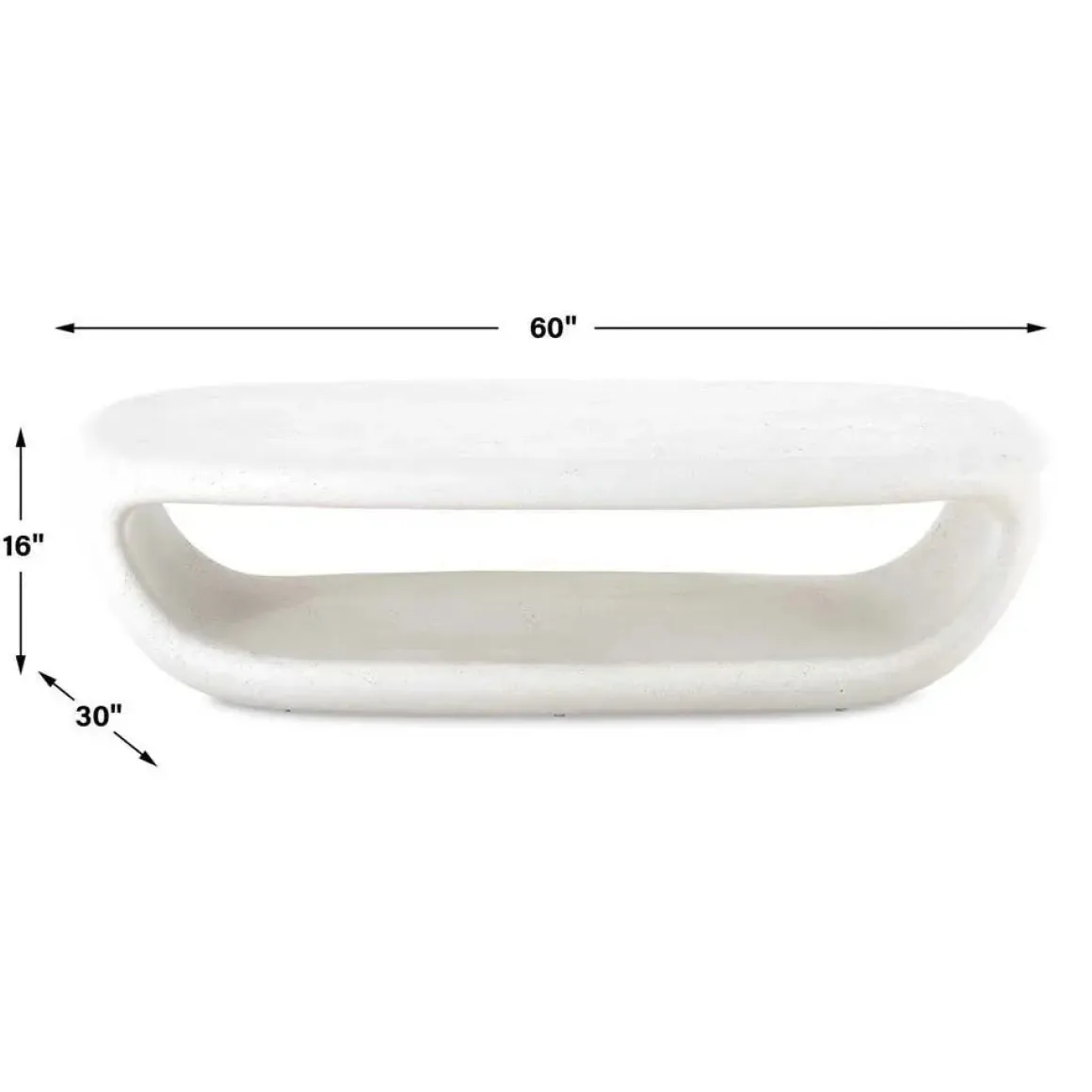 Leyton Outdoor Coffee Table In White