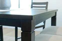 Lincoln Square Counter Height Dining Table & 6 Stools In Dark Espresso
