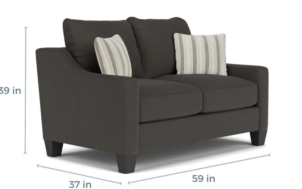 Lucy Loveseat In Splash Linen