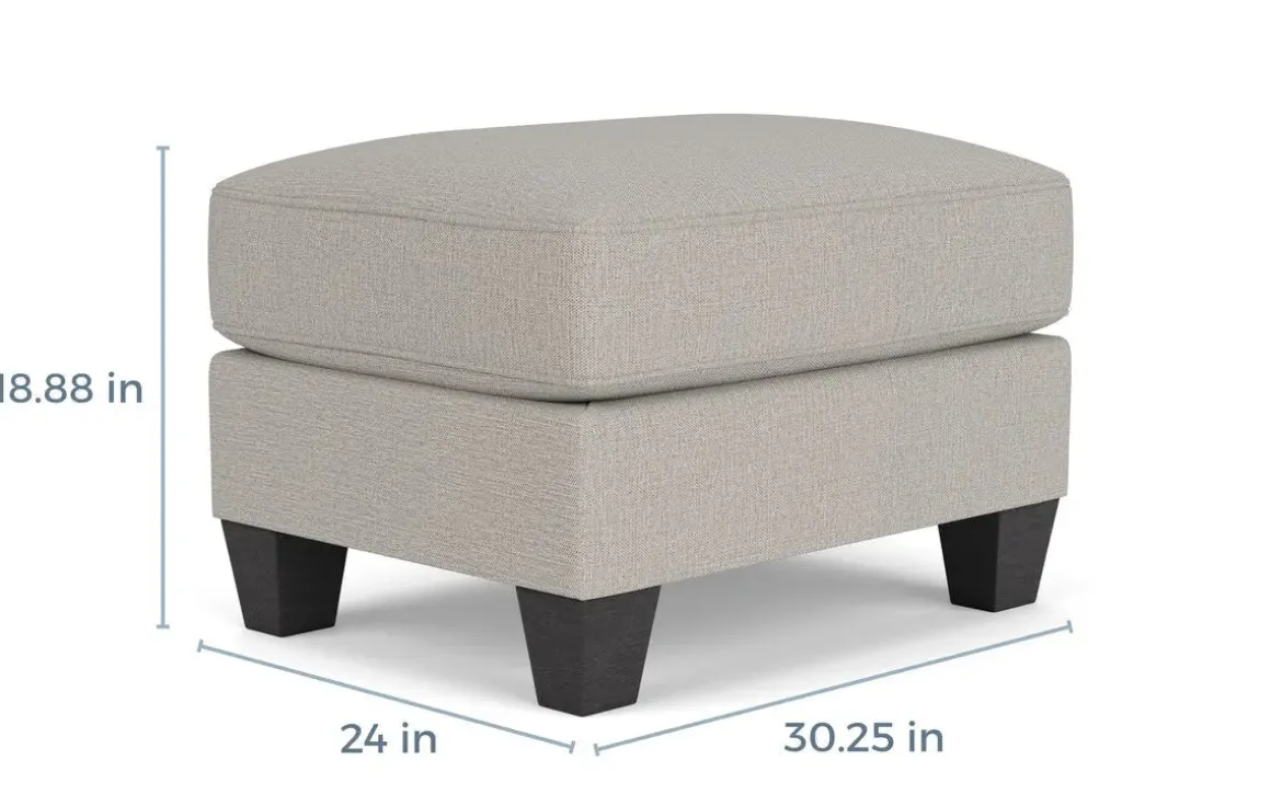 Lucy Ottoman In Splash Linen