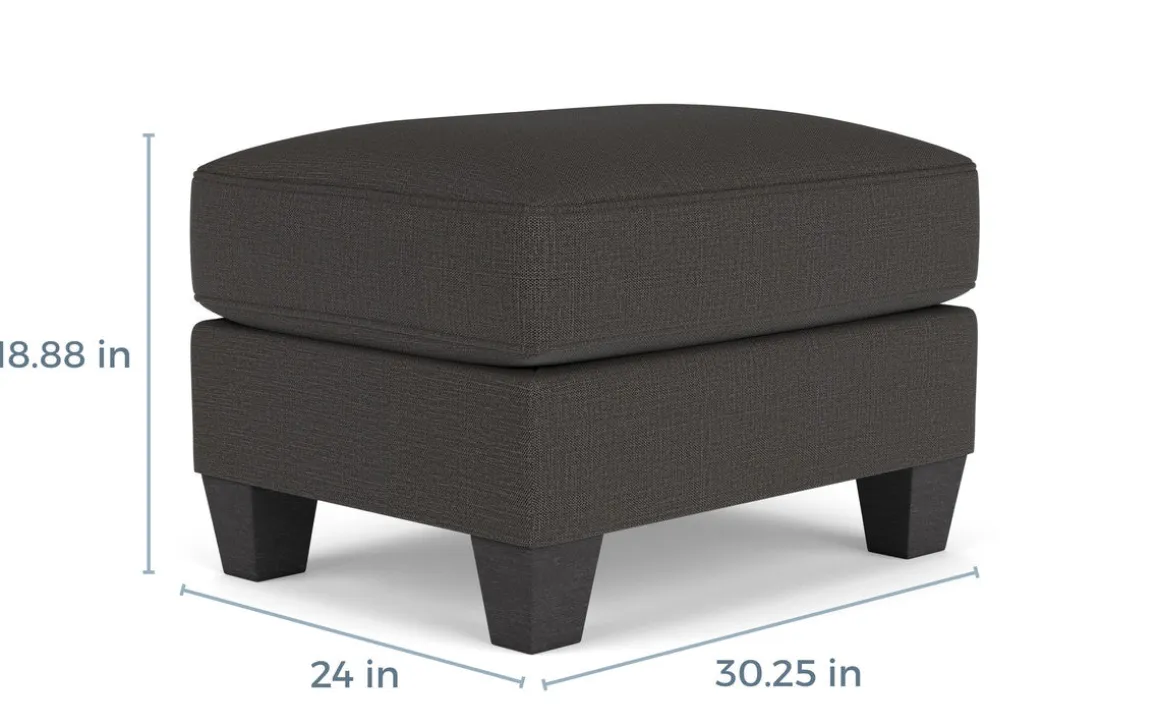 Lucy Ottoman In Splash Linen