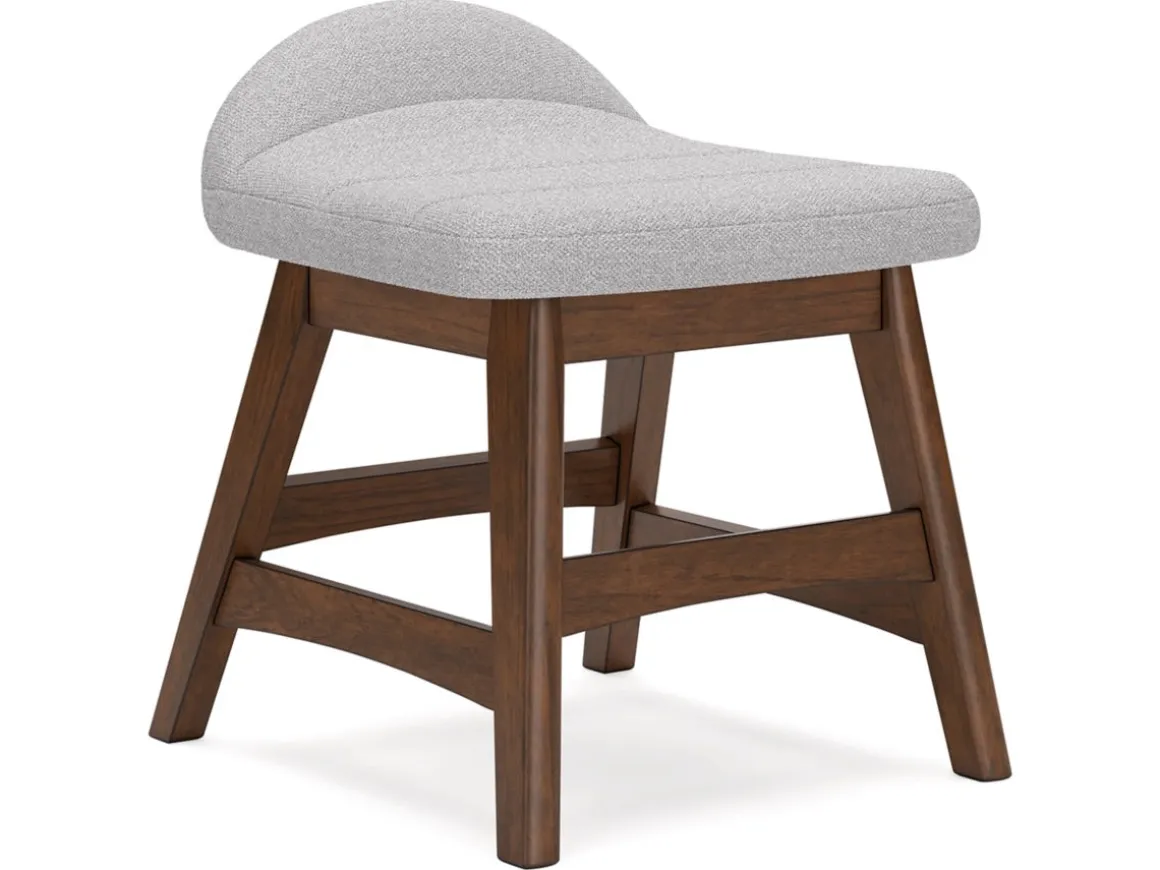 Lyncott Desk Chair In Brown/Light Gray