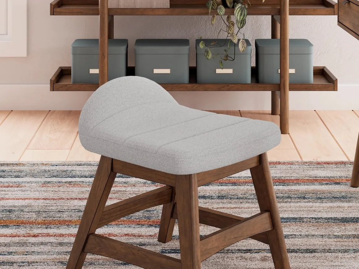 Lyncott Desk Chair In Brown/Light Gray