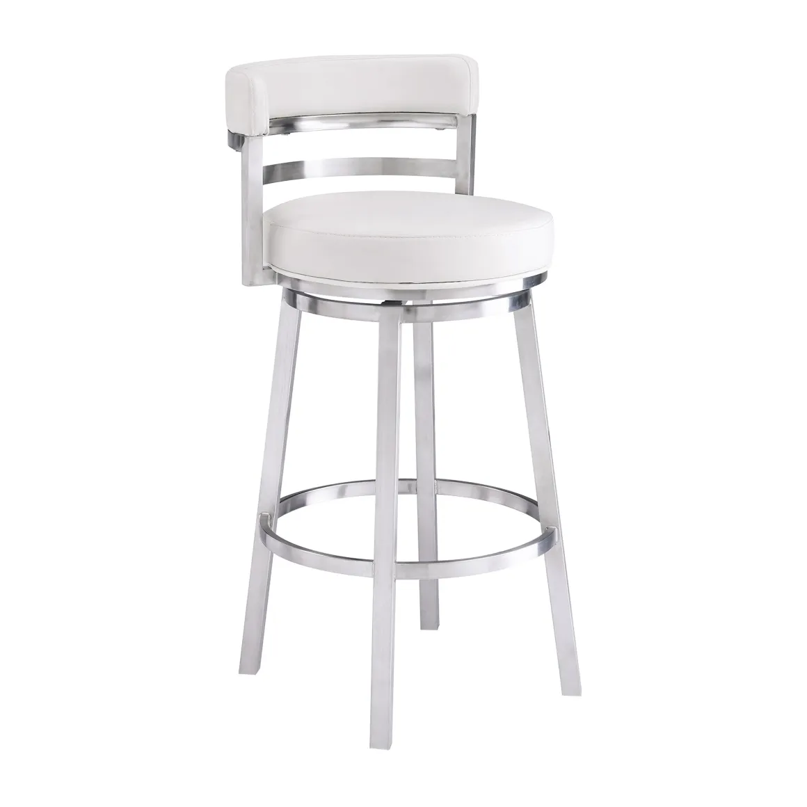 Madrid Swivel Barstool In Gray