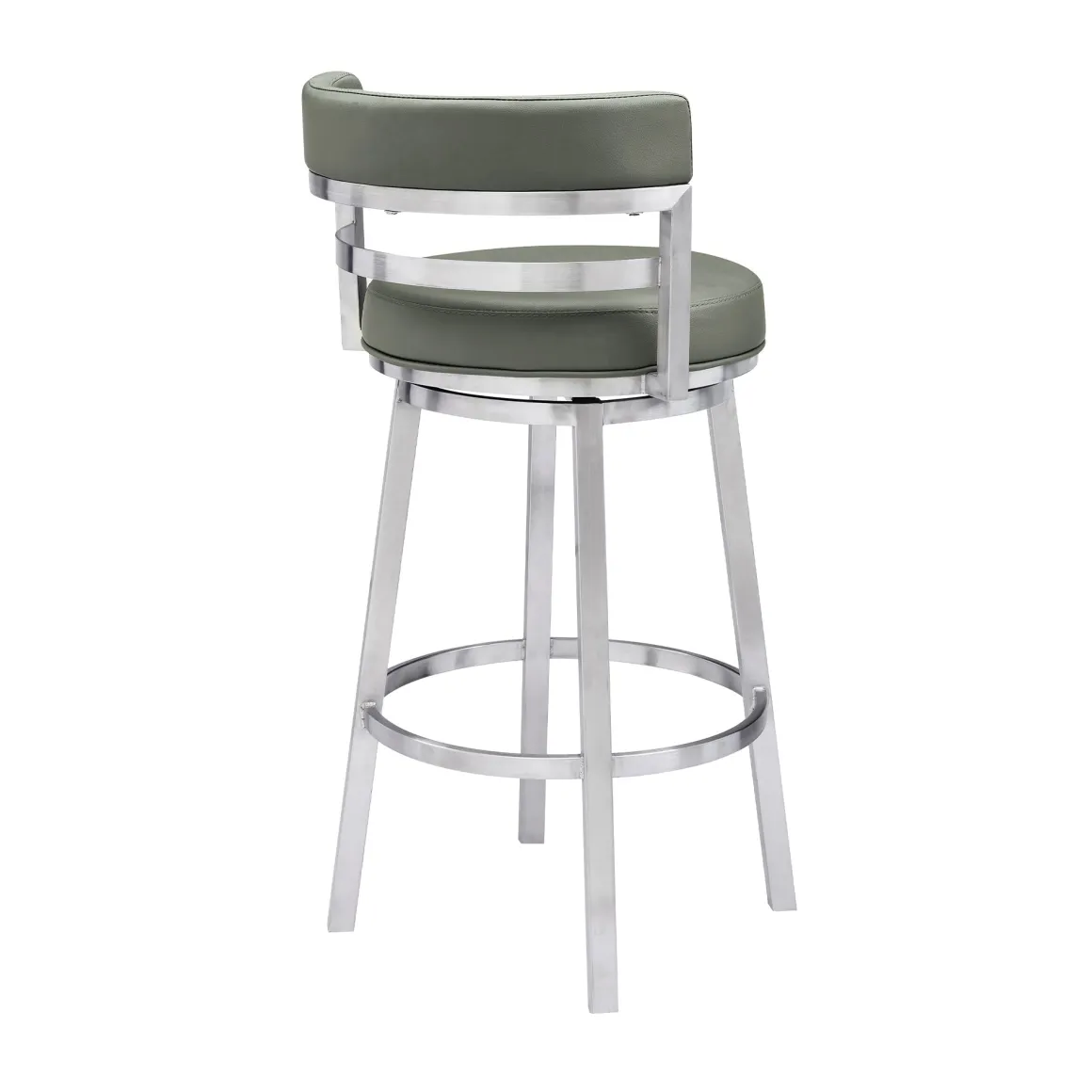 Madrid Swivel Barstool In Gray