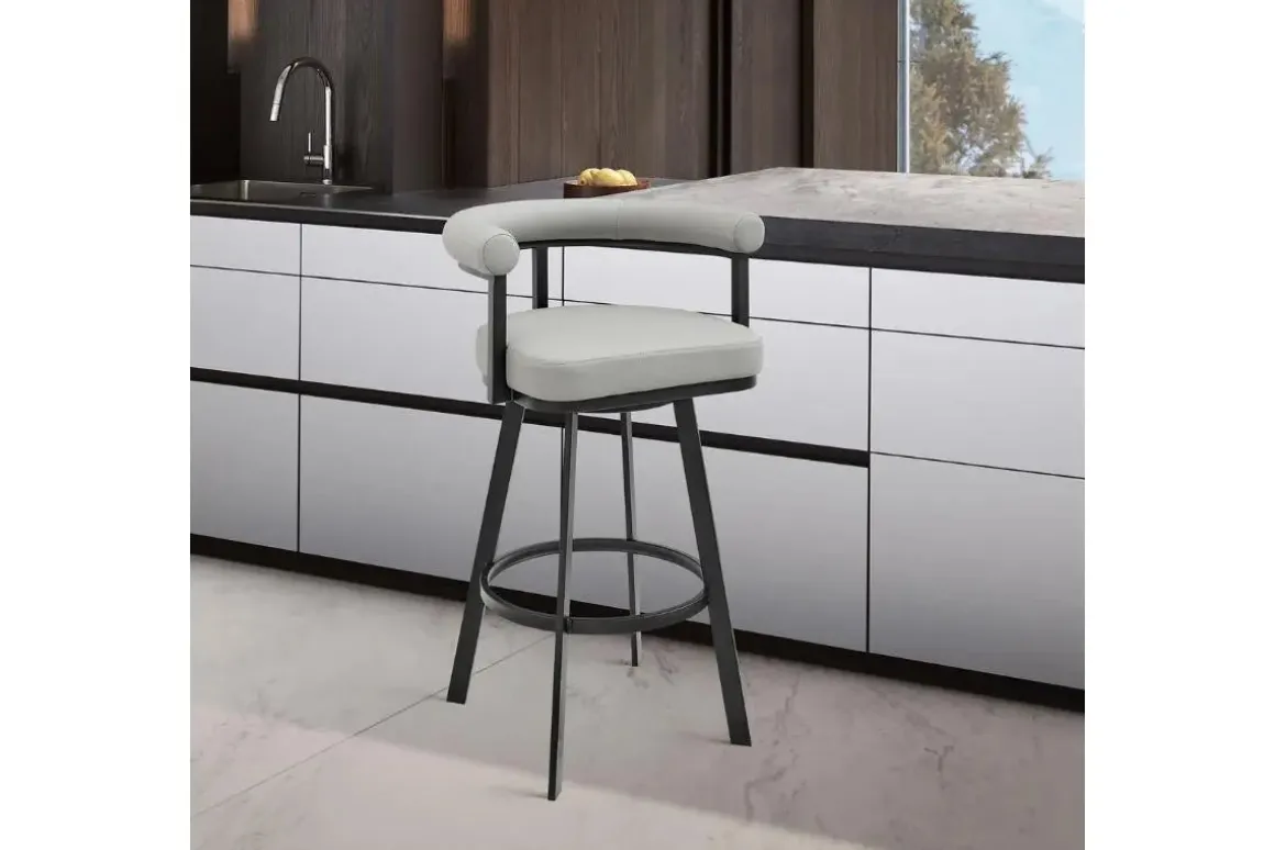 Magnolia Barstool In Light Gray
