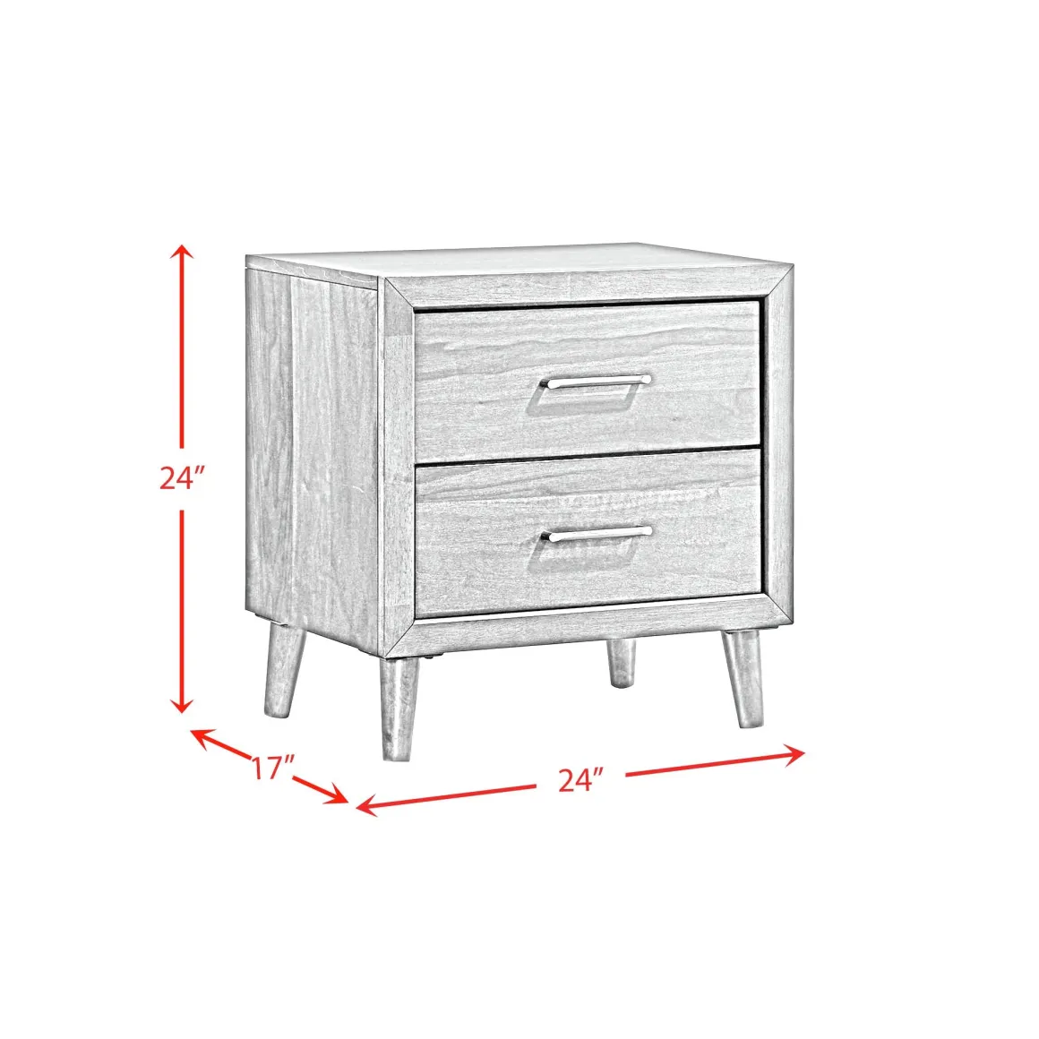 Malibu Nightstand In Walnut