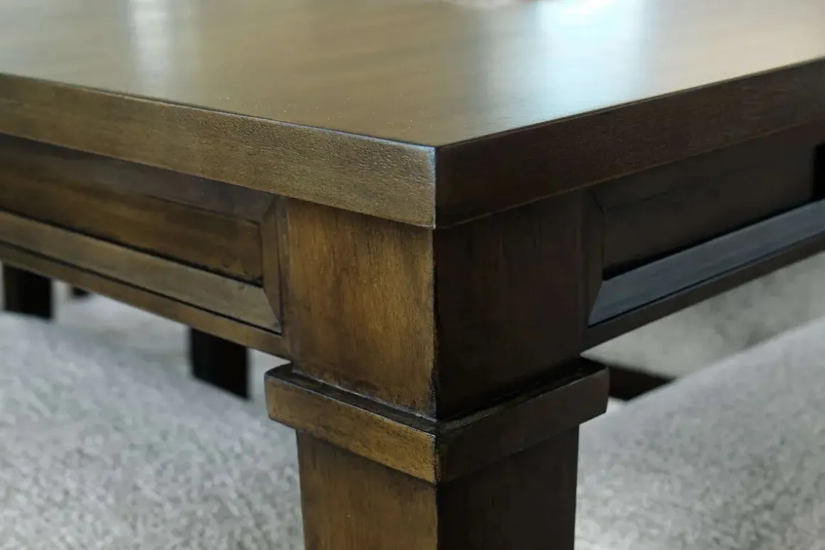 Mariana Dining Table & 4 Chairs In Vintage Mocha