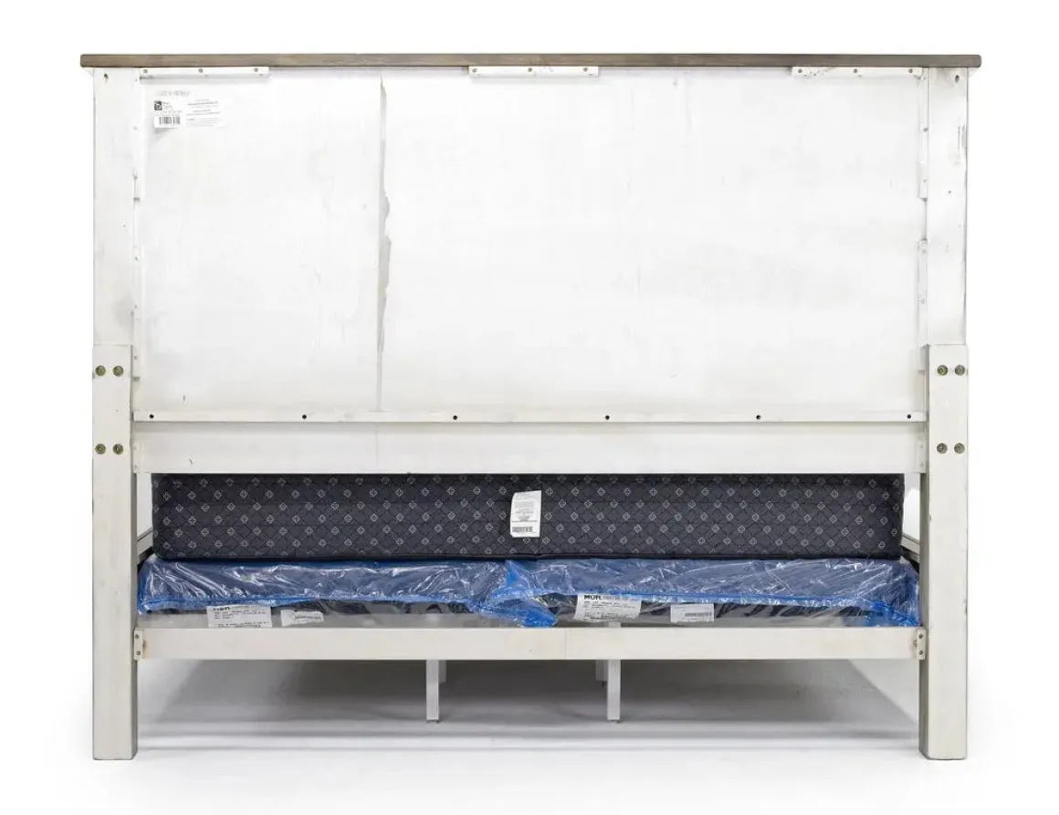 Mariana Panel Bed In Vintage Creme, Queen