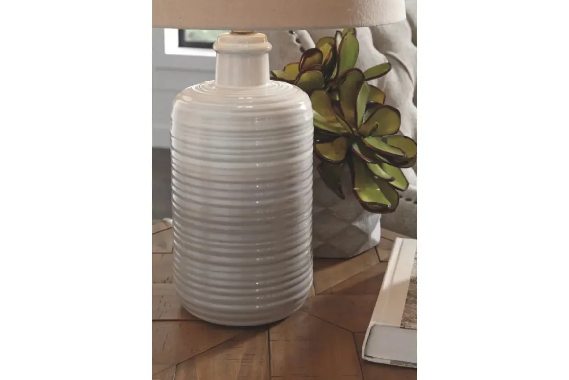 Marnina Table Lamp In Taupe
