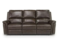 Martina 2 Power Sofa & Loveseat In Dark Brown