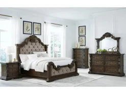 Maylee 2 Drawer Charging Nightstand In Dark Brown