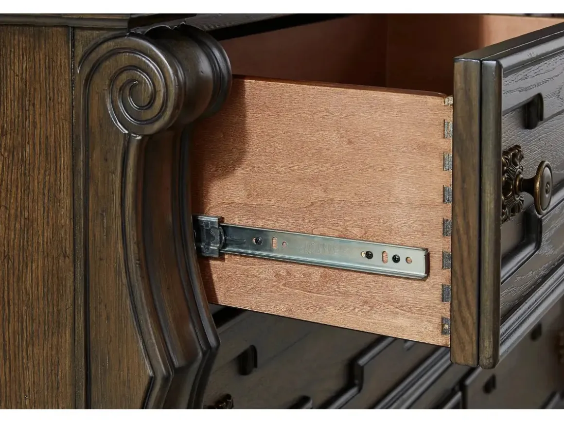 Maylee Dresser In Dark Brown