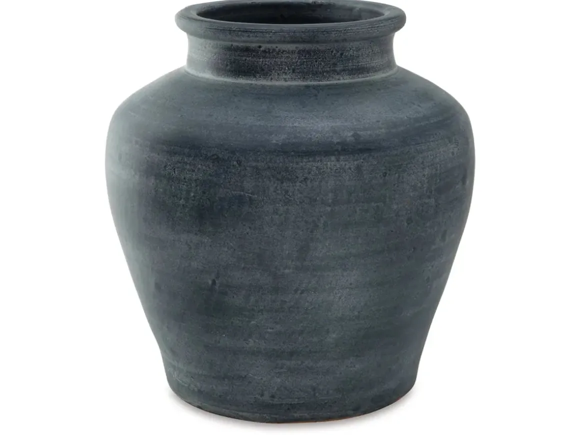 Meadie Tall Vase In Distressed White