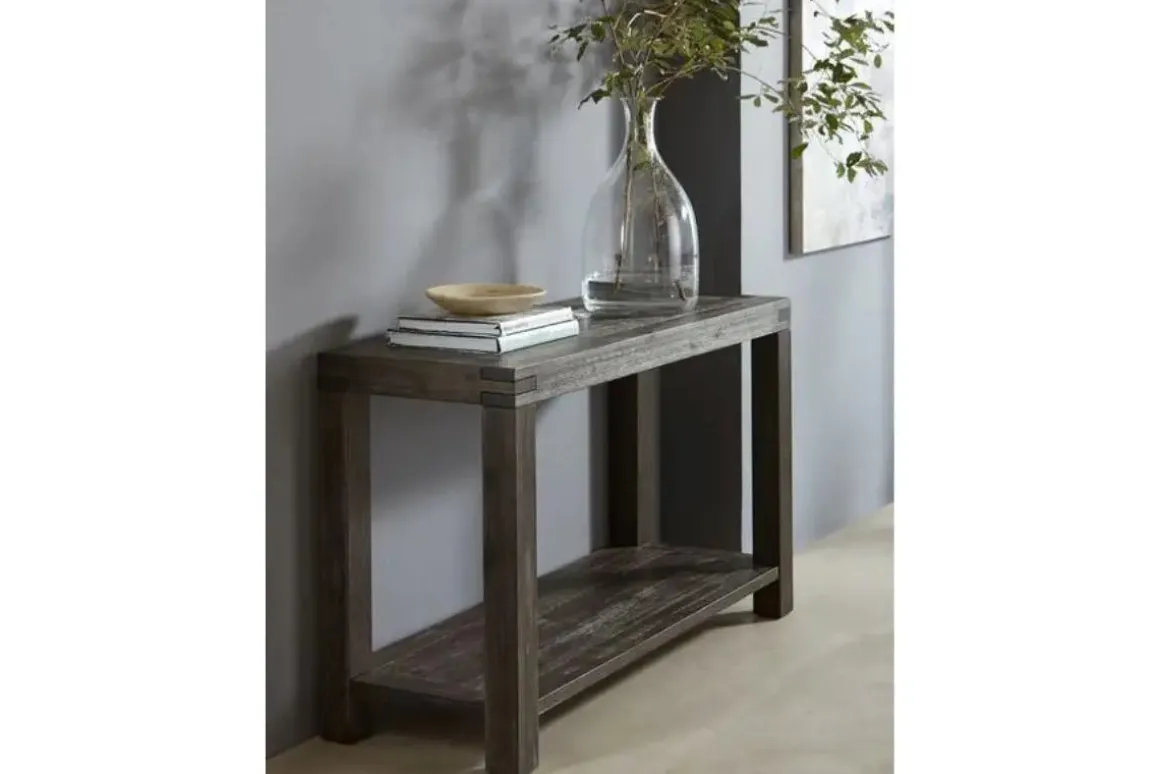 Meadow Console Table In Brick Brown