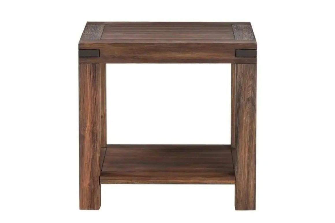Meadow End Table In Brick Brown