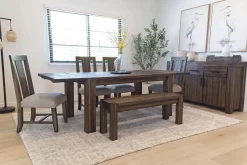 Meadow Extendable Dining Table In Brown