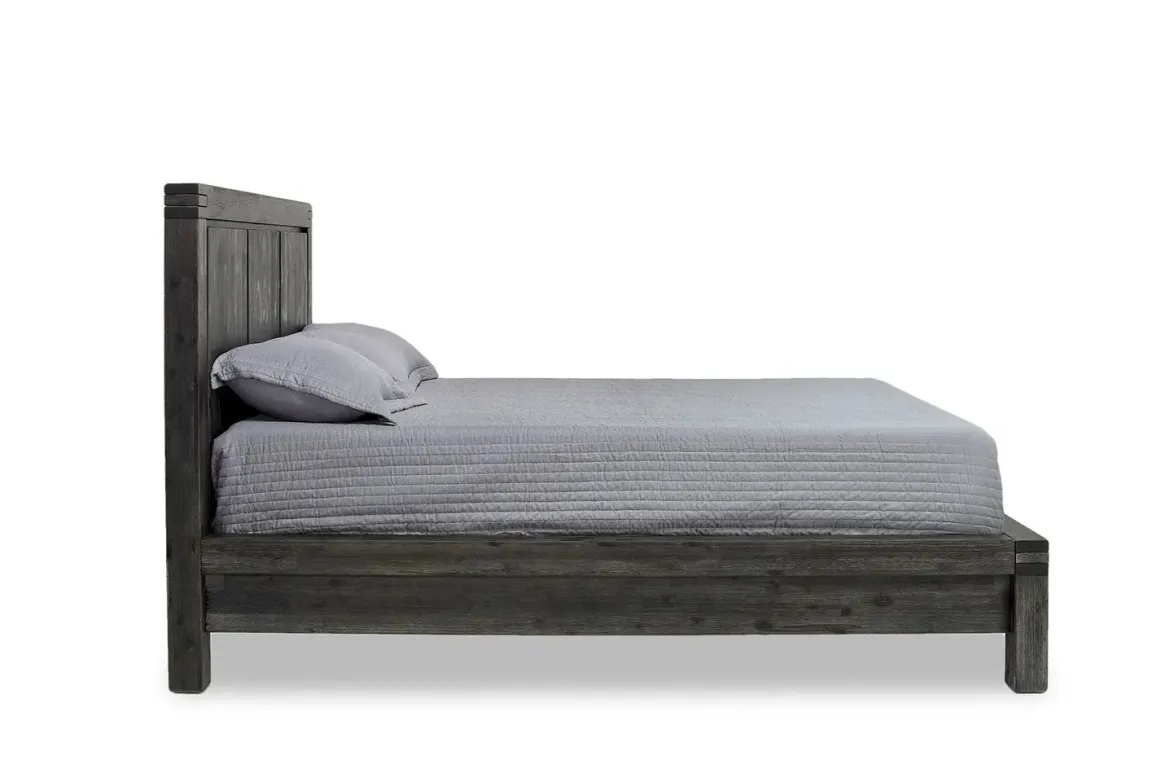 Meadow Panel Bed W/ Storage In Brown, Full