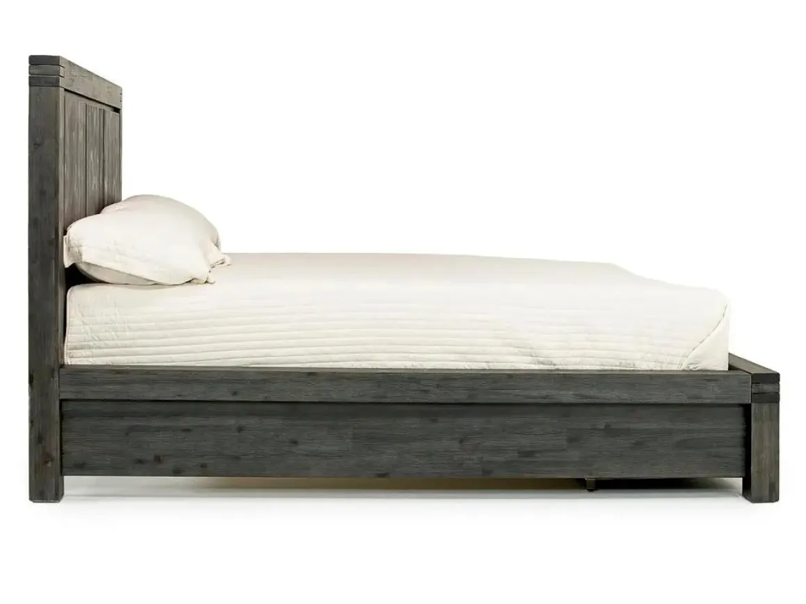 Meadow Panel Bed W/ Storage In Brown, Full