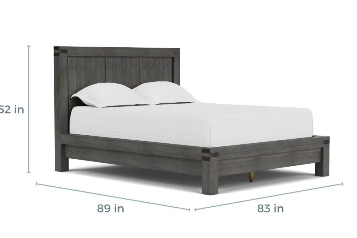 Meadow Panel Bed W/ Storage In Brown, Full
