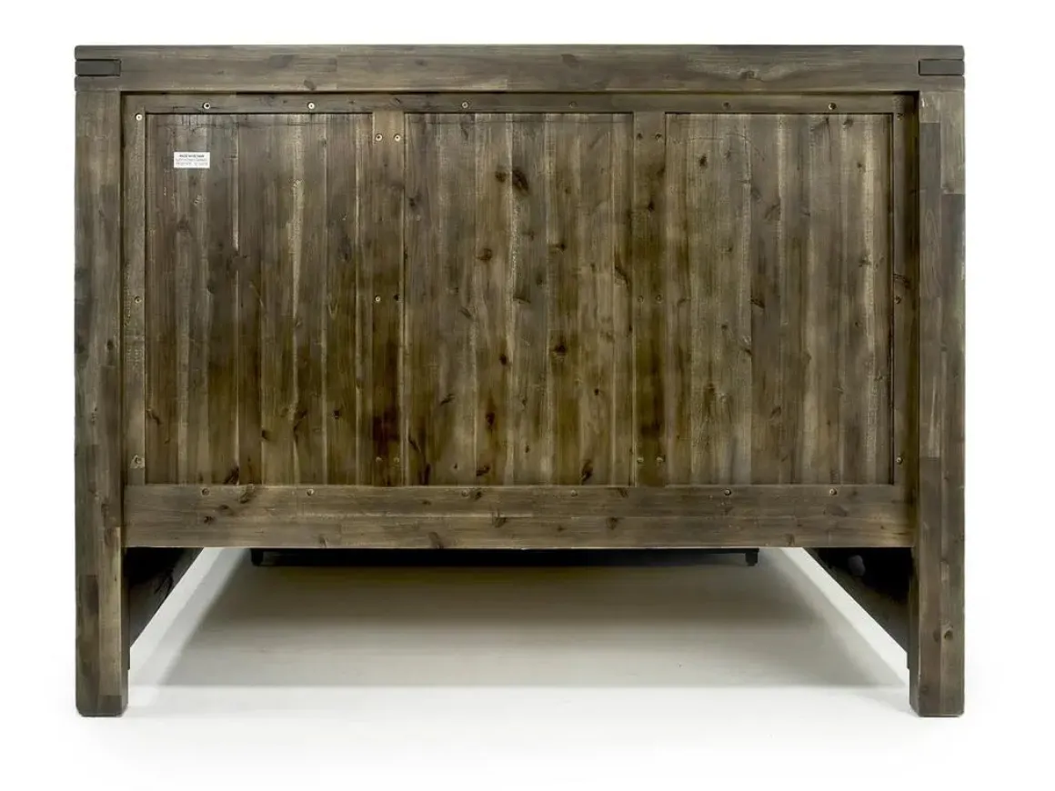 Meadow Panel Bed W/ Storage In Brown, Full