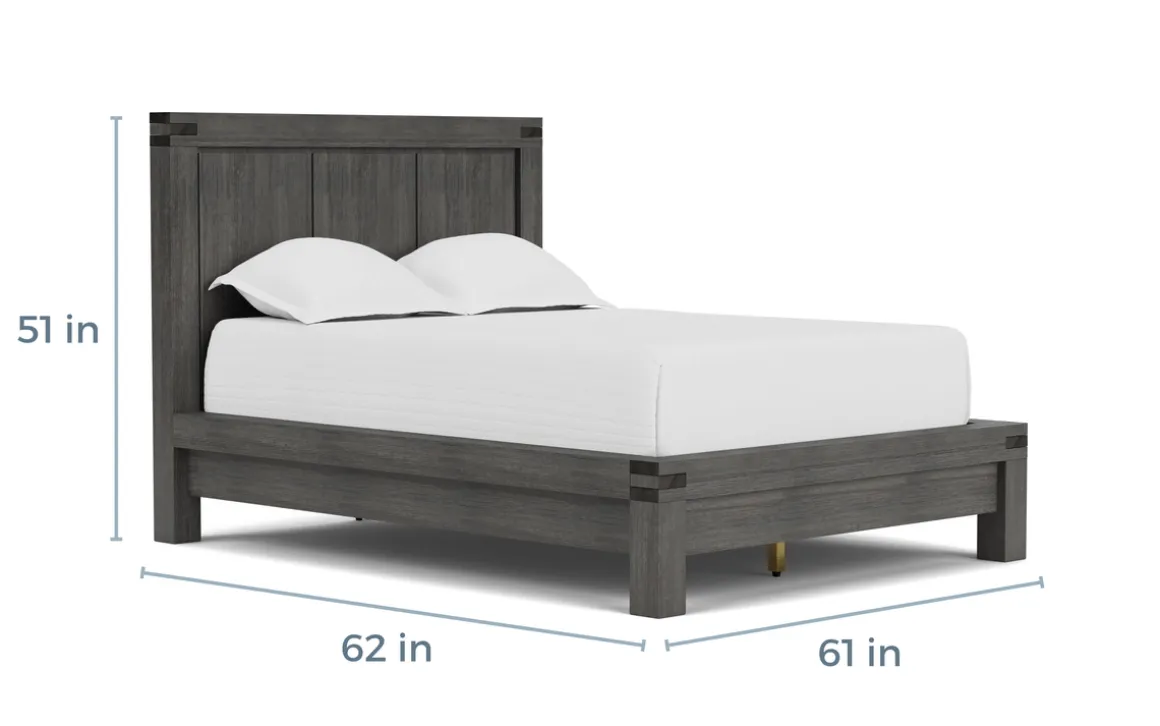 Meadow Panel Bed W/ Storage In Brown, Full