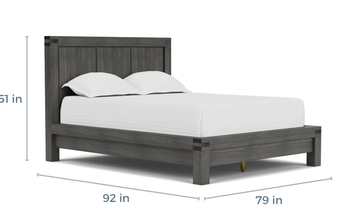 Meadow Panel Bed W/ Storage In Brown, Full