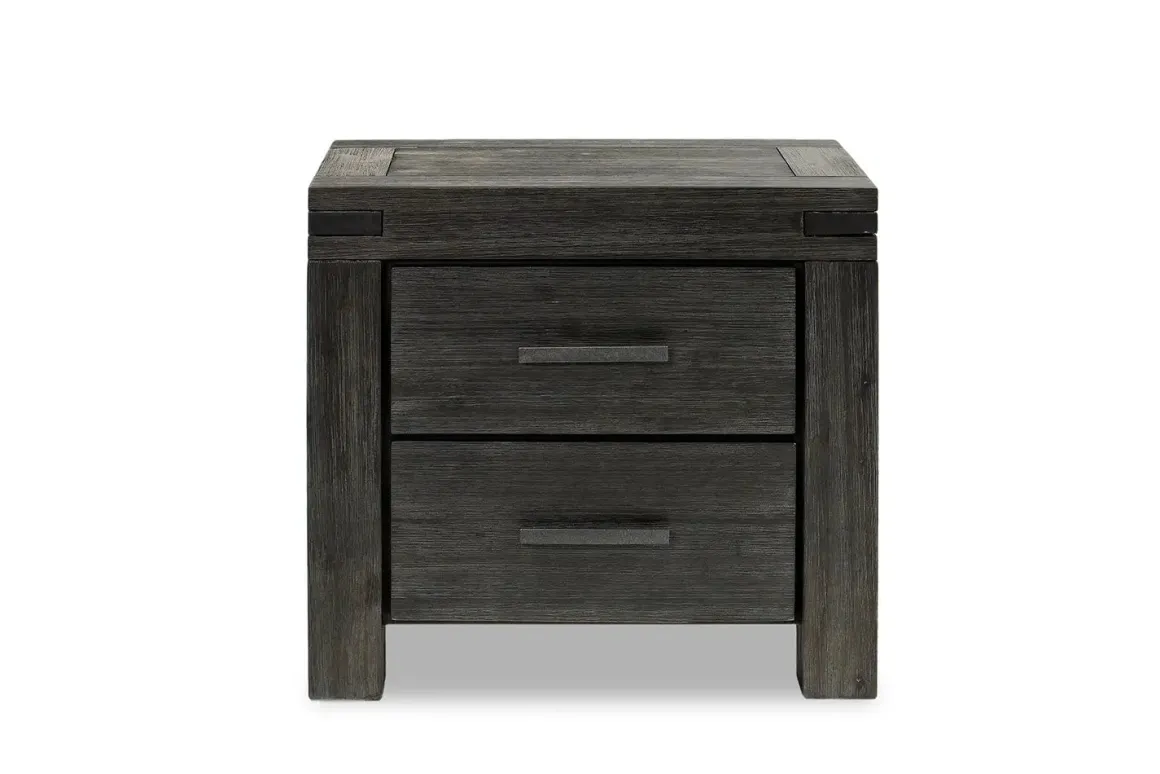 Meadow Panel Storage Bed, Dresser, Mirror & Nightstand In Gray, Full