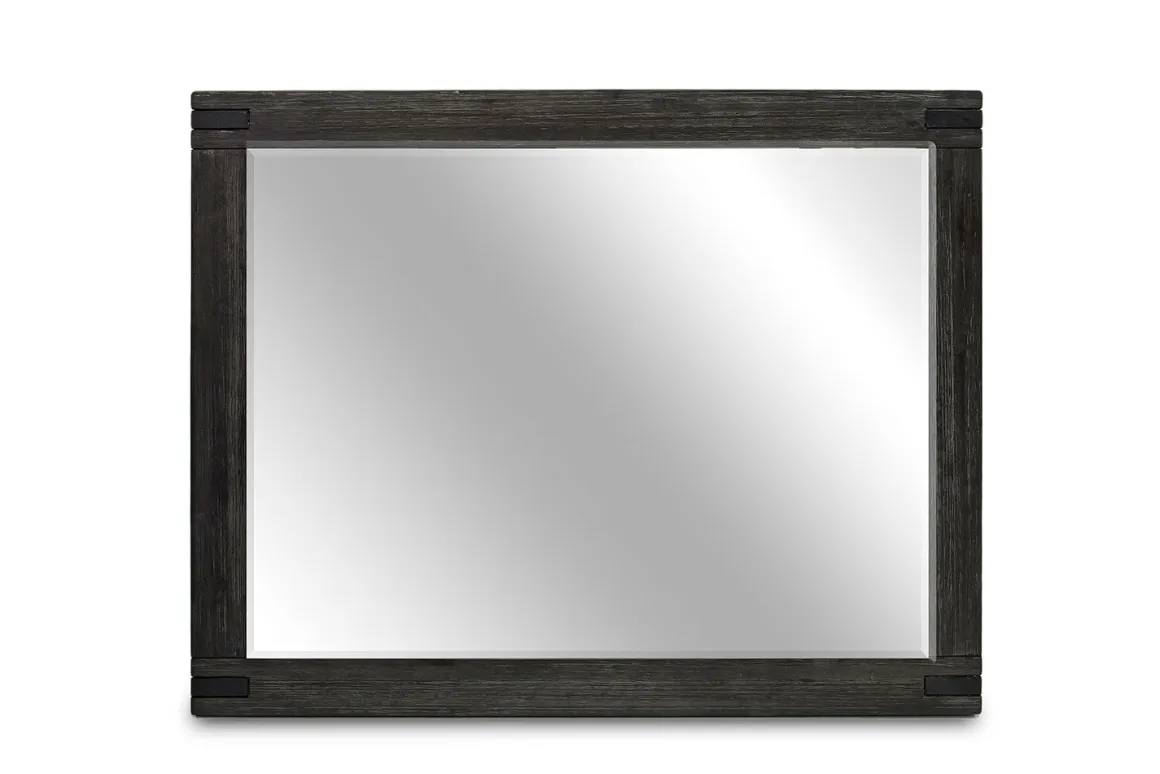 Meadow Panel Storage Bed, Dresser, Mirror & Nightstand In Gray, Full