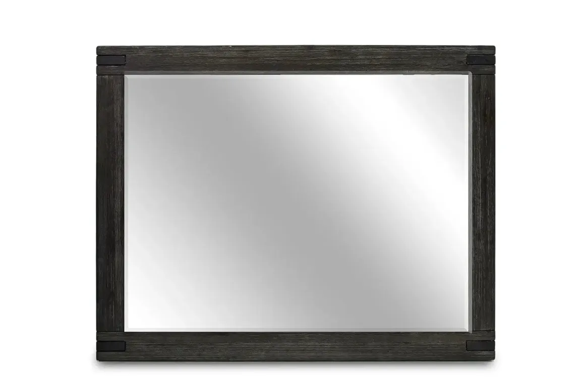 Meadow Panel Storage Bed, Dresser, Mirror & Nightstand In Gray, Full