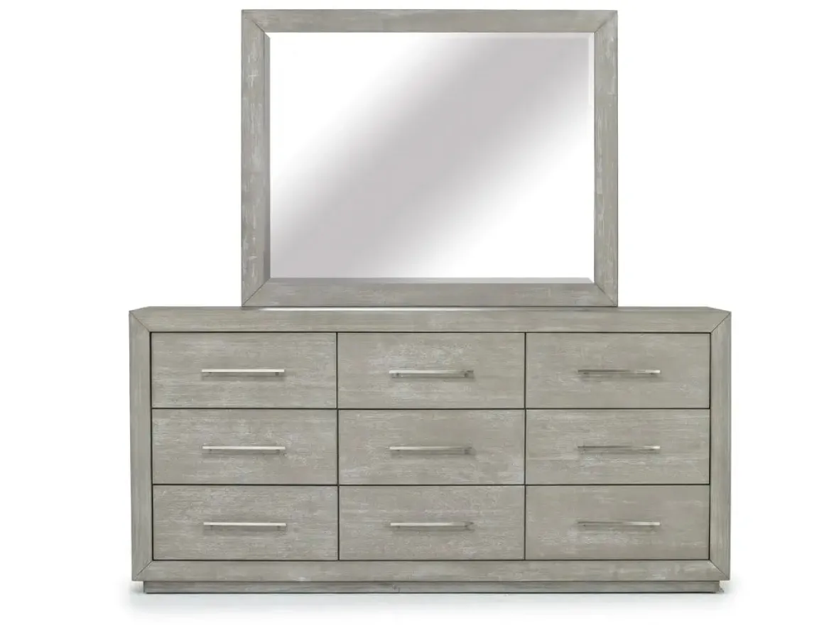 Melbourne Canopy Bed, Dresser, Mirror, Nightstand In Brown Mel, Queen