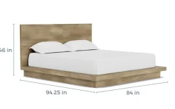 Melbourne Panel Bed, Dresser, Mirror & Nightstand In Brown Mel, Full