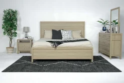 Merrifield Panel Bed In Pecan Sandy, Twin
