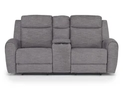 Mia Reclining Sofa & Console Loveseat In Gray