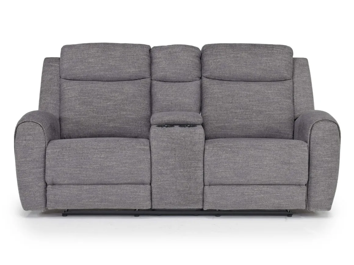 Mia Reclining Sofa & Console Loveseat In Gray