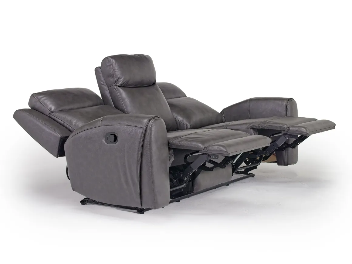 Mia Reclining Sofa & Console Loveseat In Gray