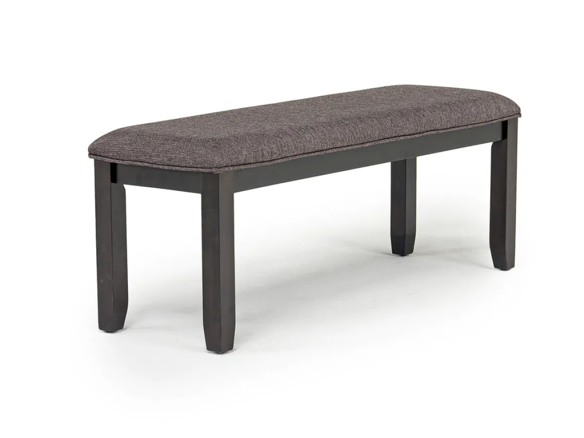 Miami Adjustable Dining Table, 4 Chairs & Bench In Gray